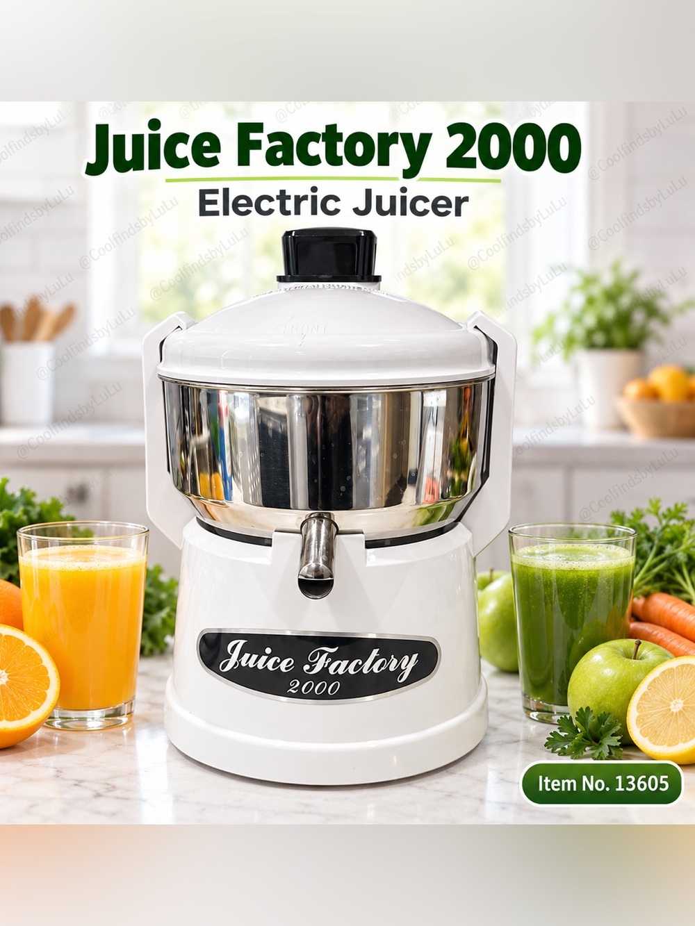 Juice Factory 2000 Electric Juicer – Item No. 13605